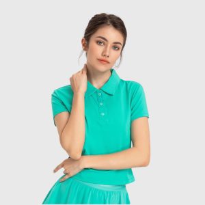 LACENSPORT - 18's Alice Sport Polo Shirt Kaos Baju Olahraga Wanita Lengan Pendek Tennis